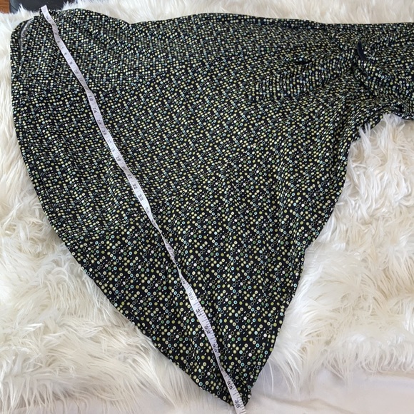 Kupcake green black boat neck short sleeve midi maxi tie front shortsleeve dress - Picture 17 of 17